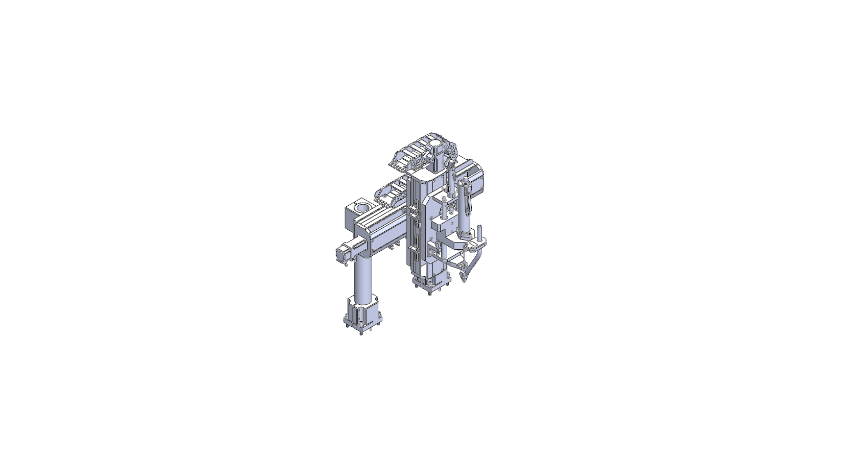 Three-axis screw fastening machine assembly view one