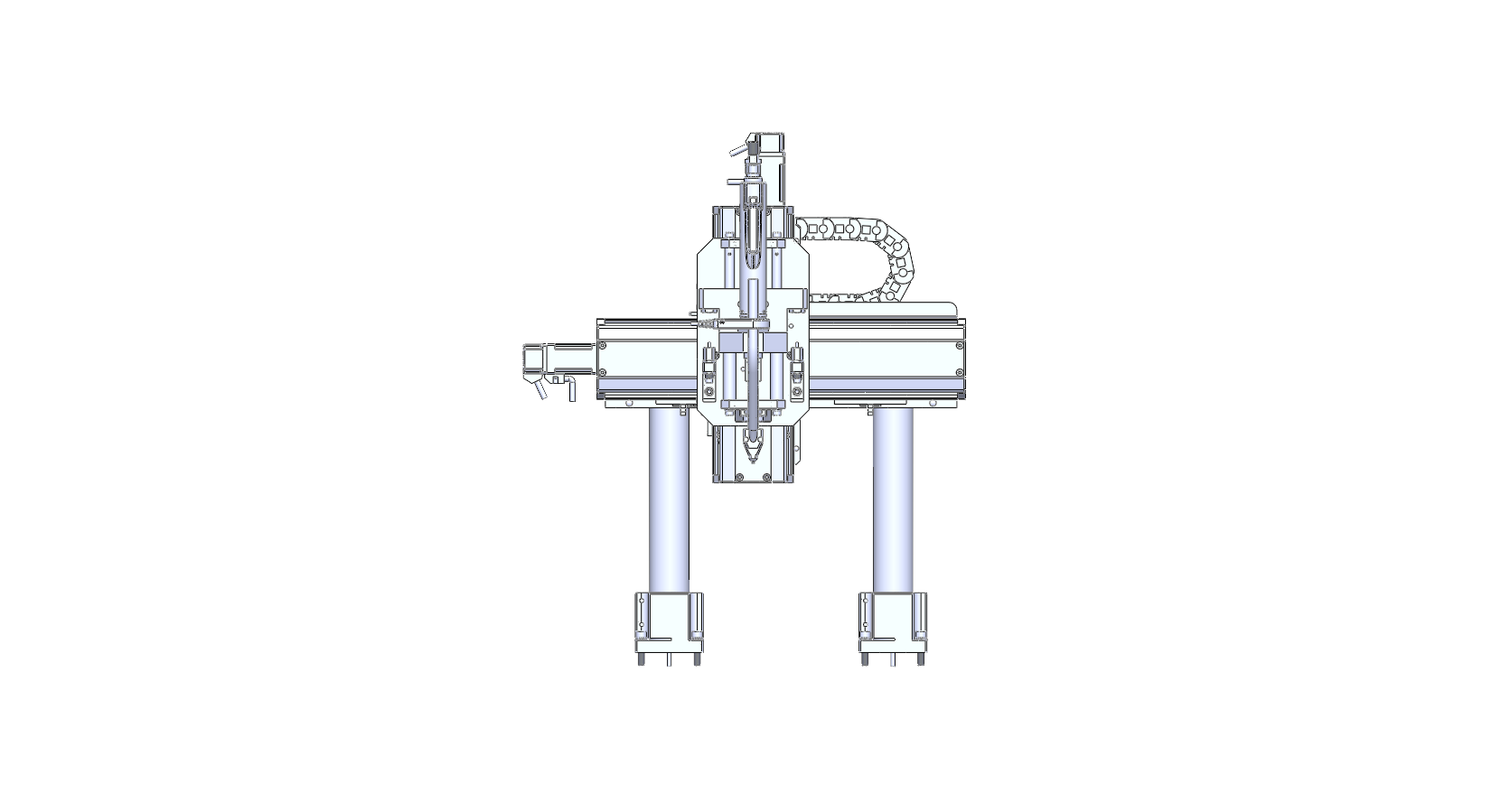 Three-axis screw fastening machine assembly view two