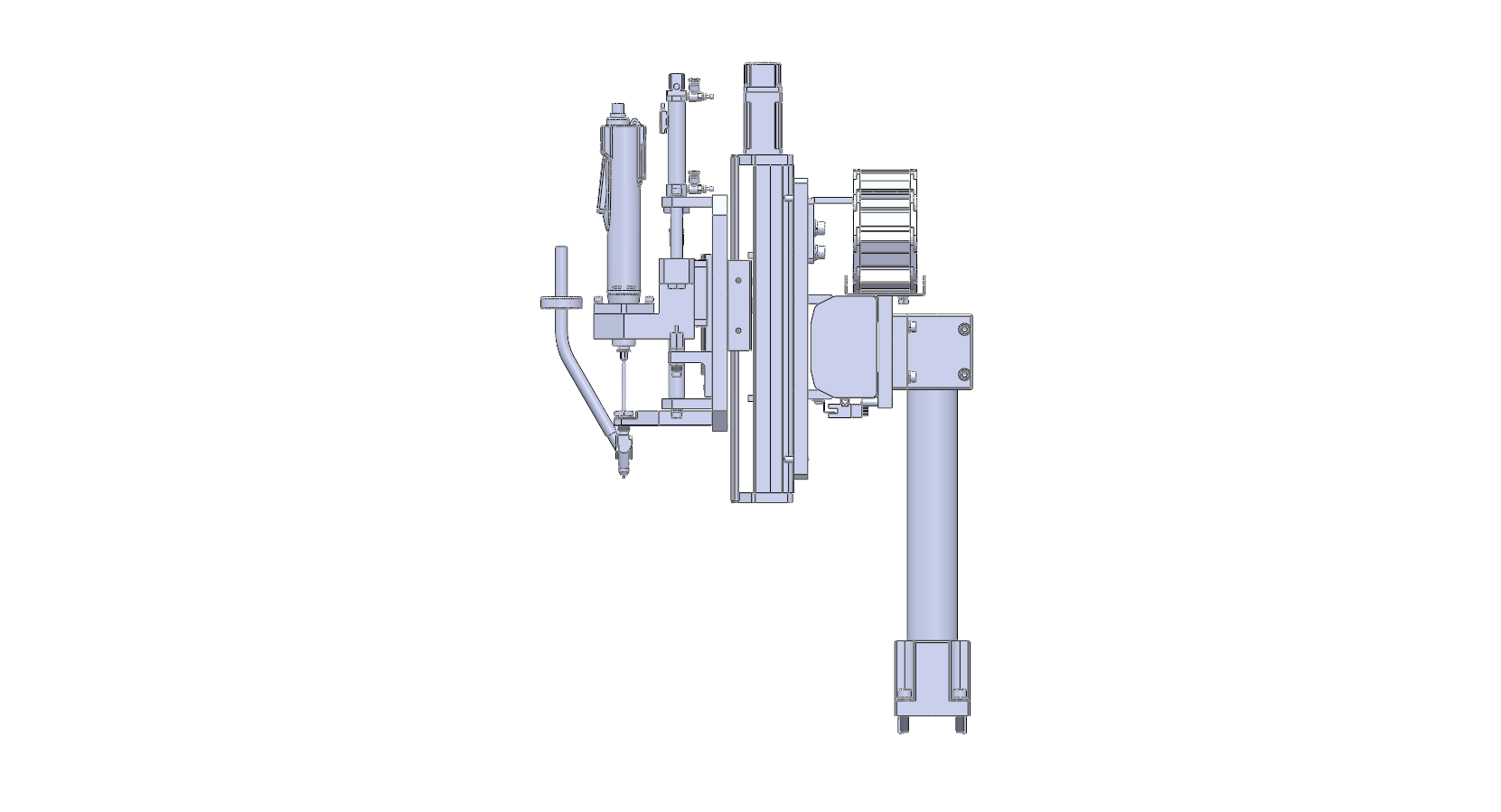 Three-axis screw fastening machine assembly view three